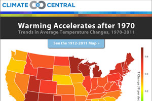 Climate Central: The Heat is On Infographic